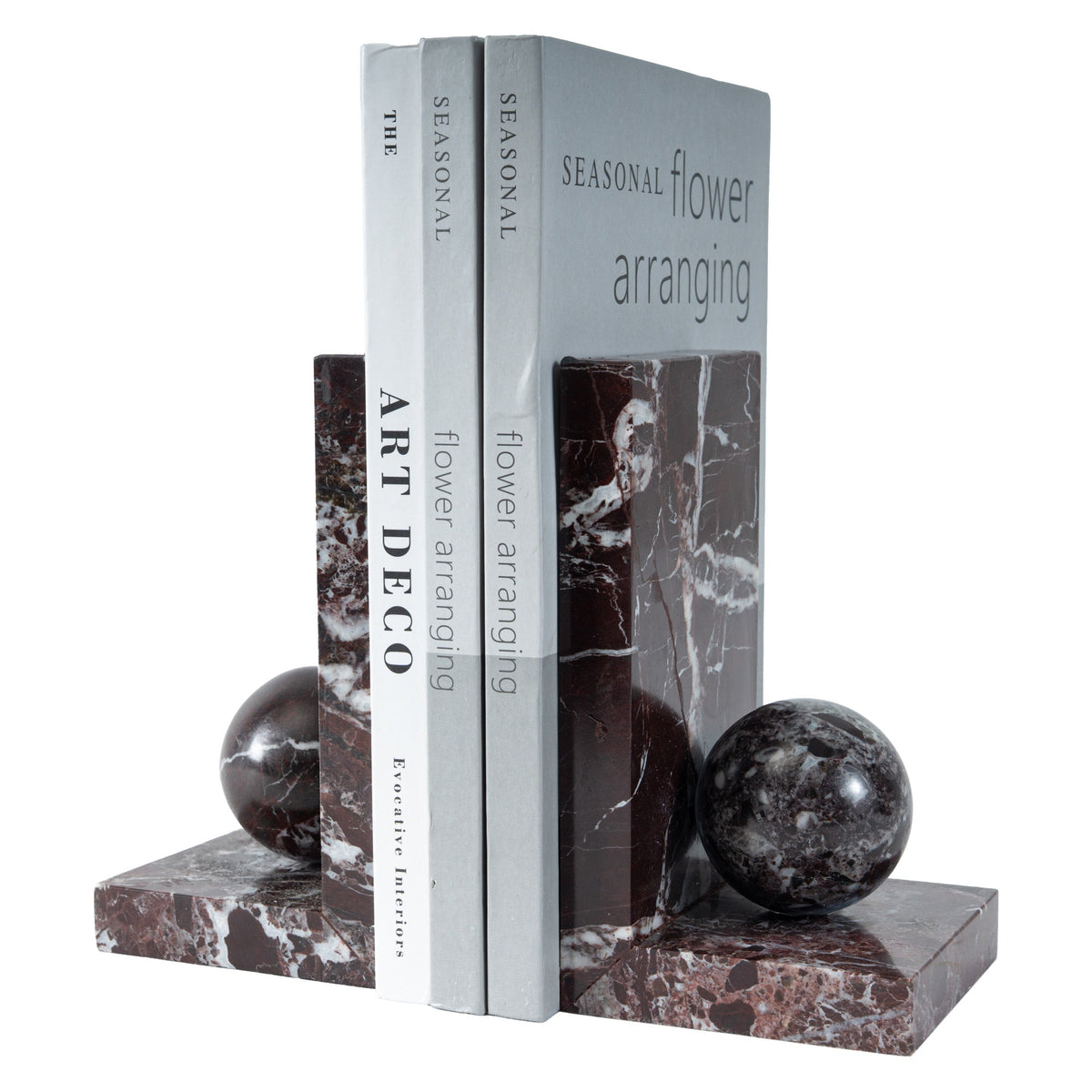 Burgundy Orb Bookend.