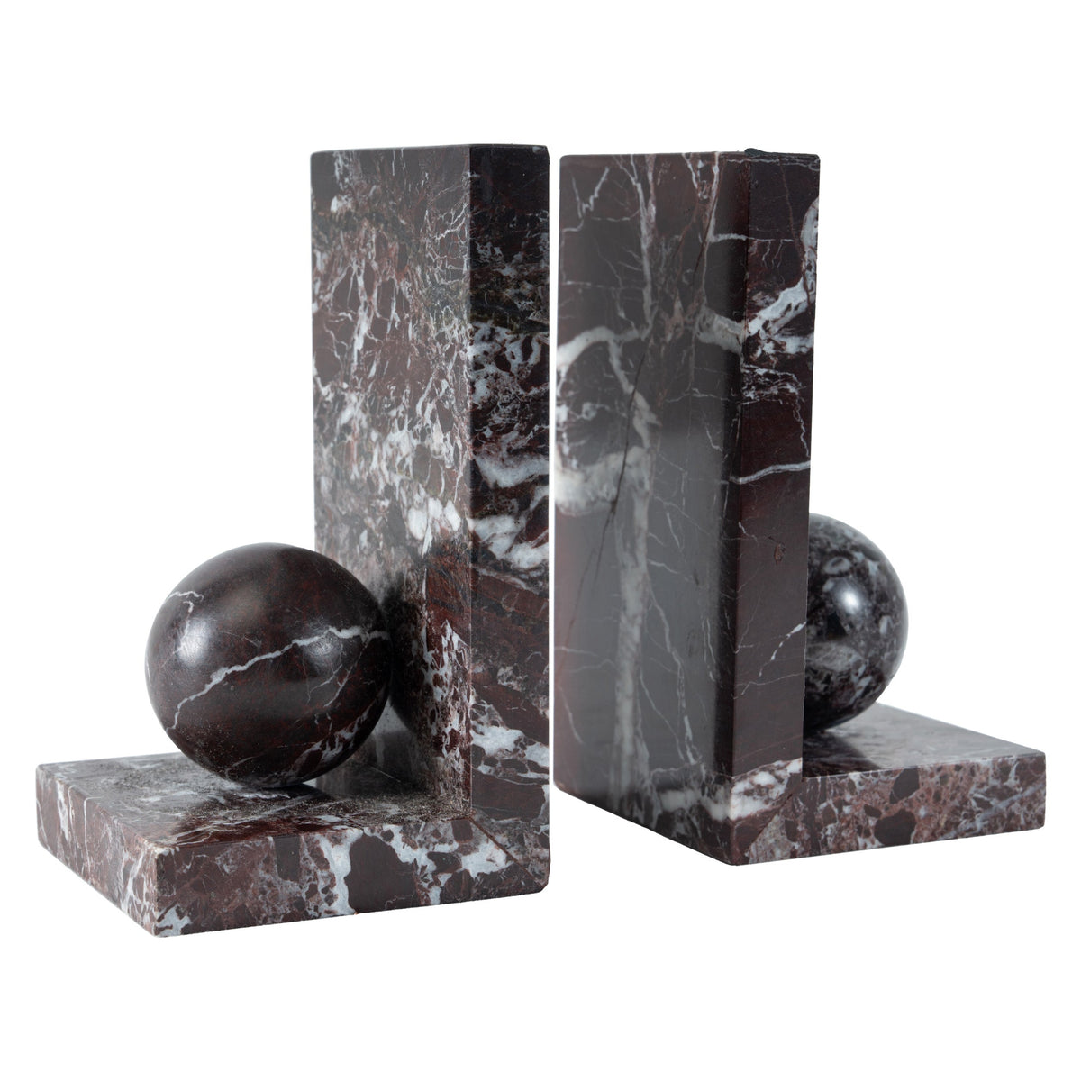 Burgundy Orb Bookend.