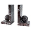 Burgundy Orb Bookend.