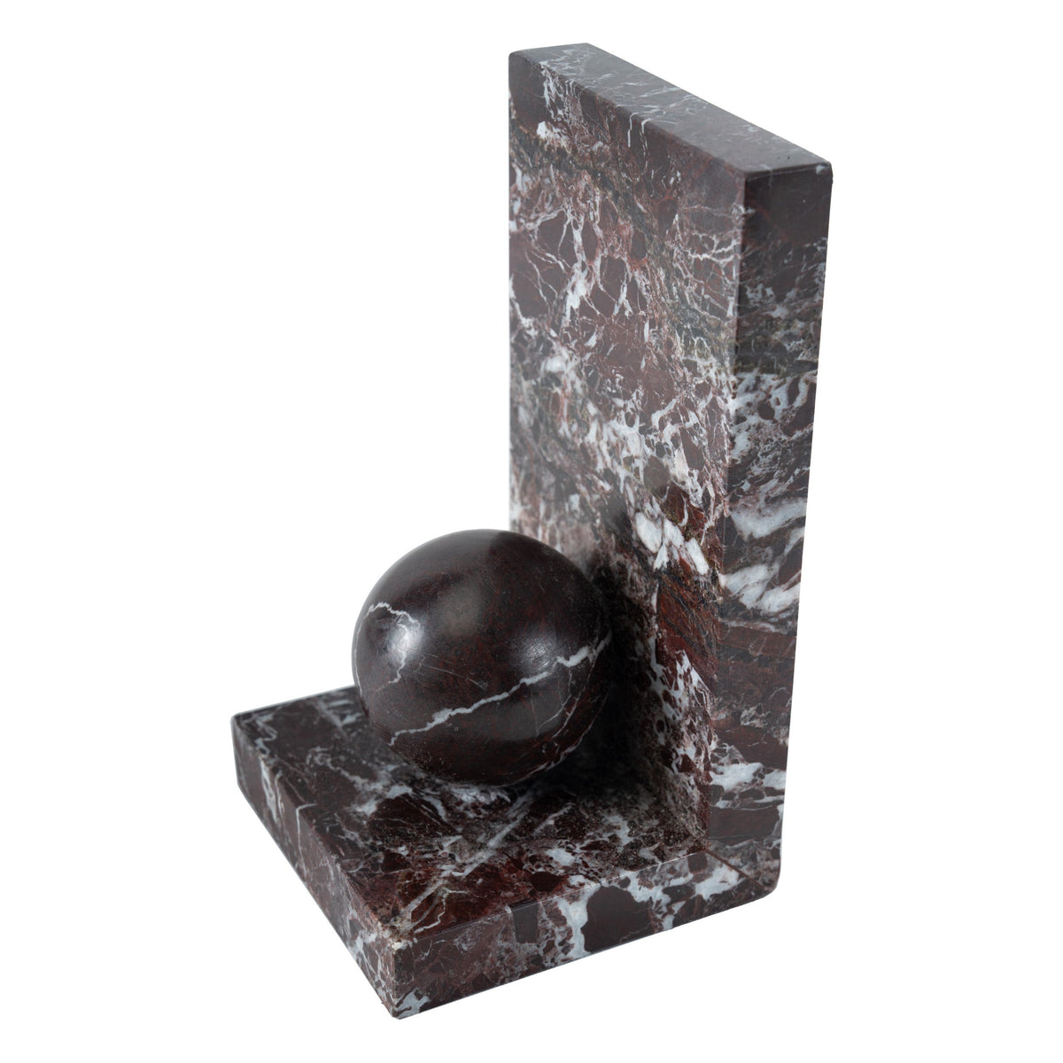 Burgundy Orb Bookend.