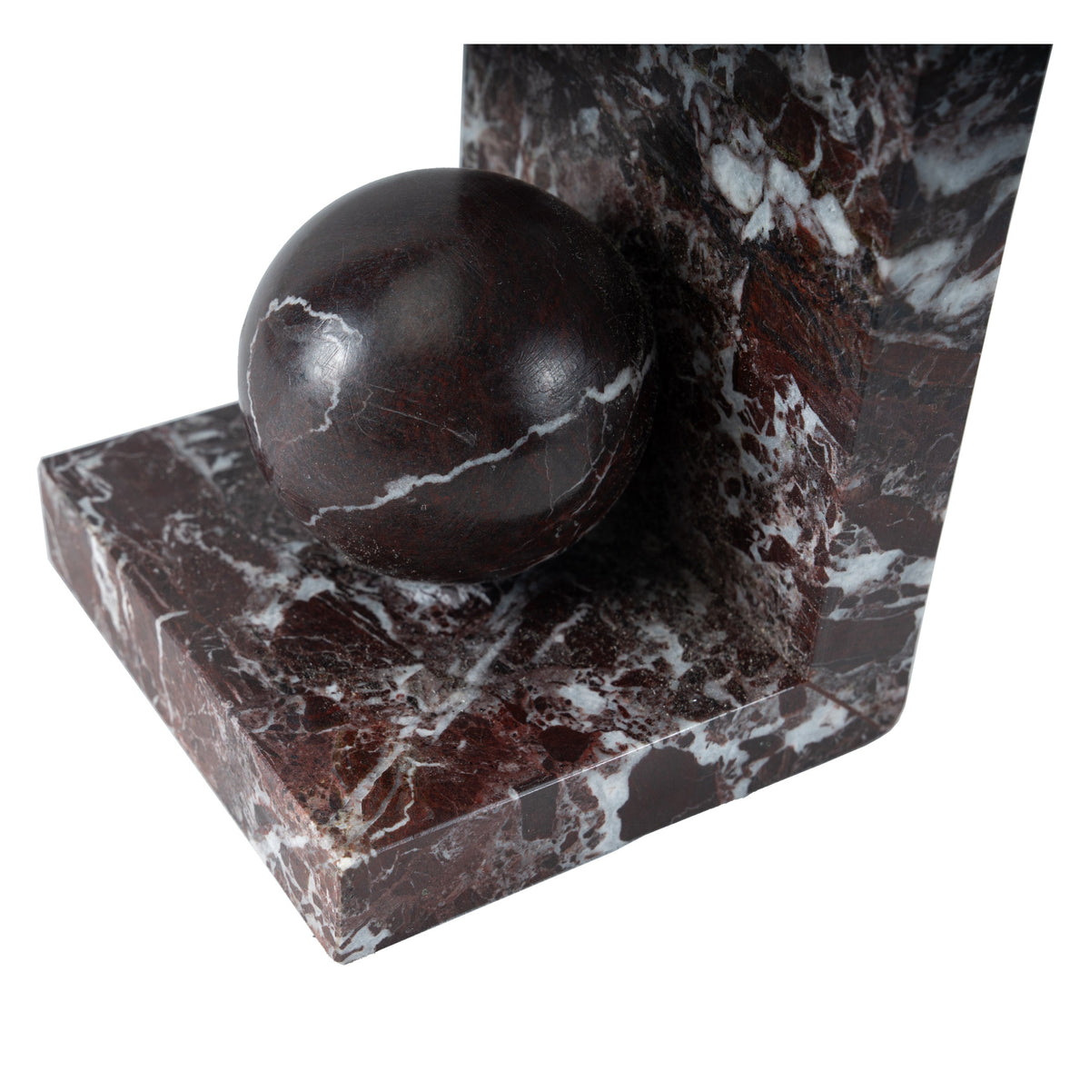 Burgundy Orb Bookend.