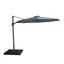 Helios 3m Round Rotating Cantilever Parasol With Base - Charcoal Grey