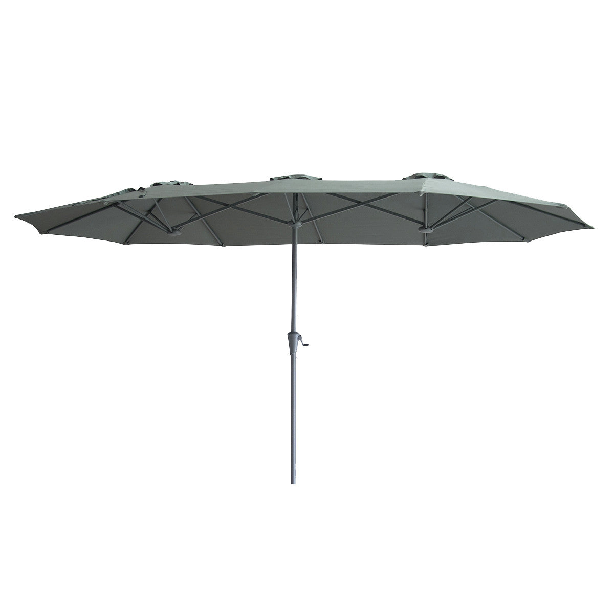 Capri 2.2x4M Rectangular Parasol / Oil Green