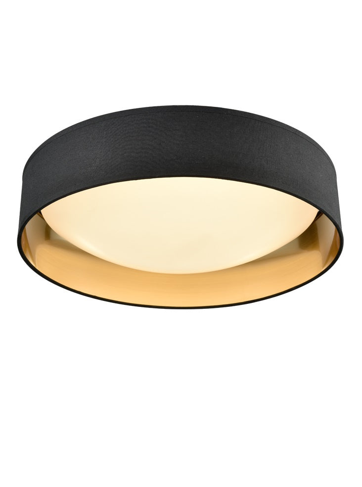 Acrylic Ceiling Fitting with Black/Gold Shade