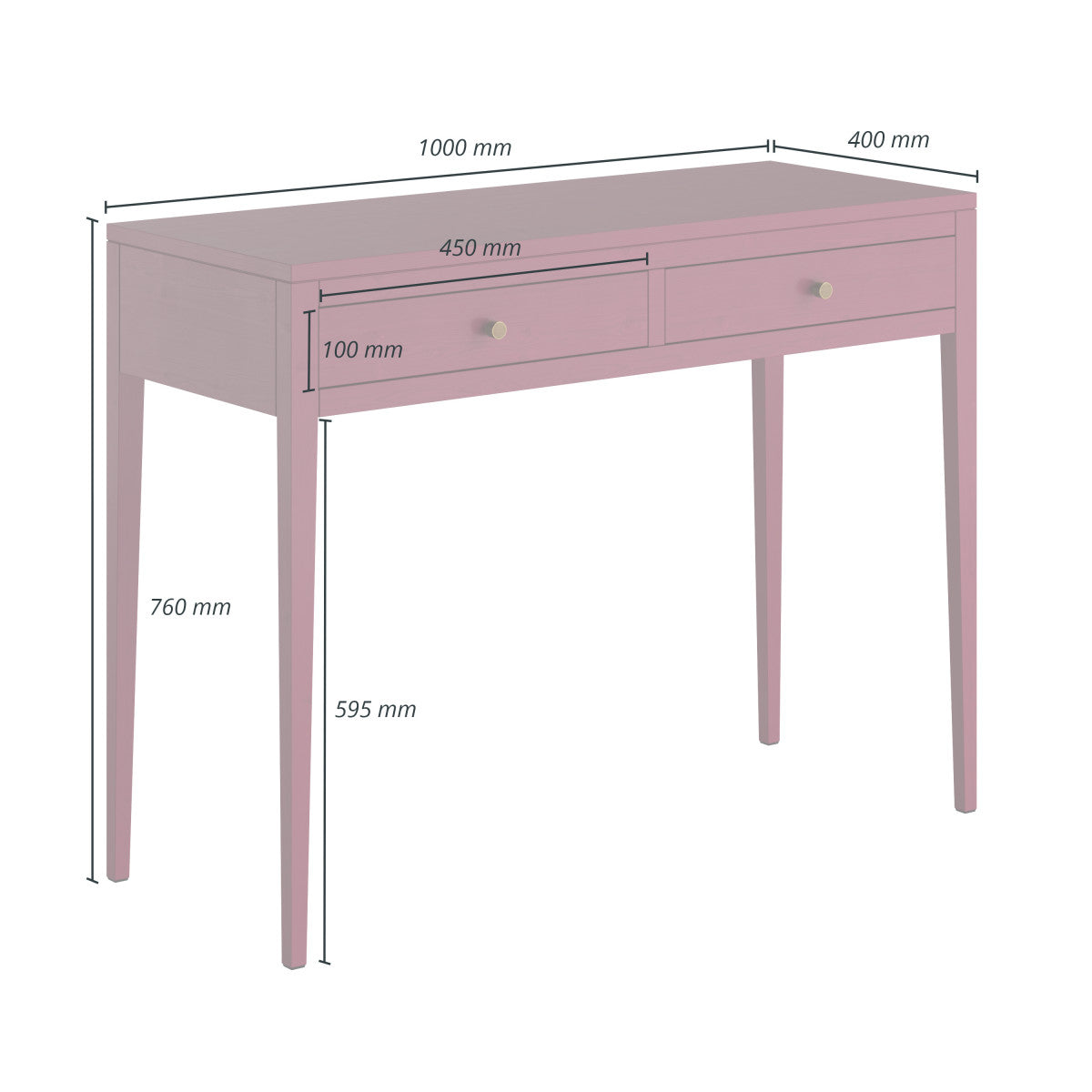 Radford Console Table | Red