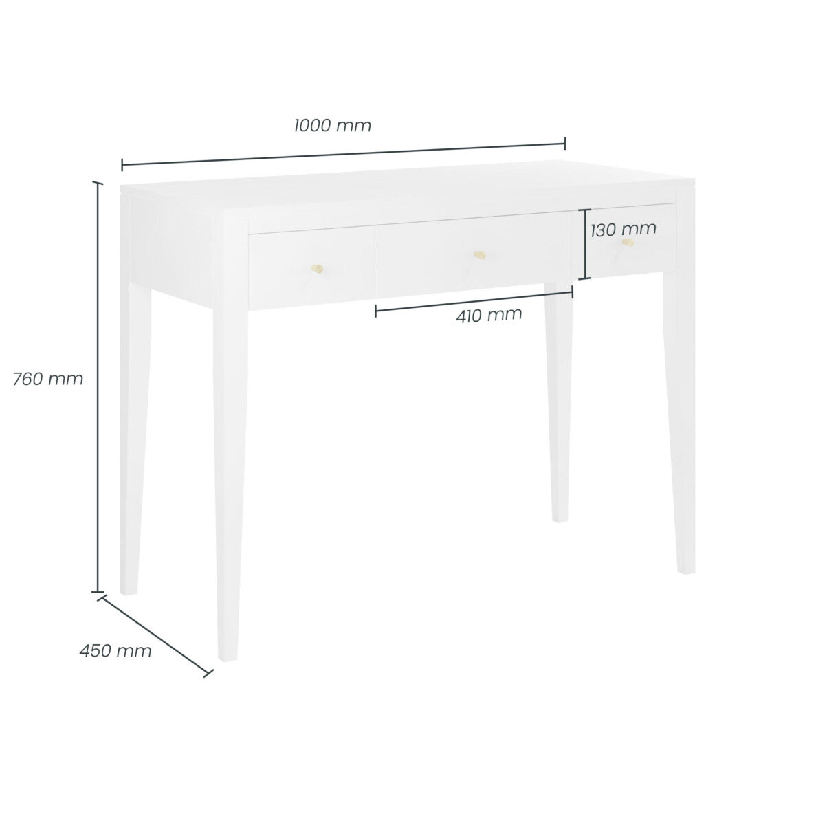 Alton Console Table | White
