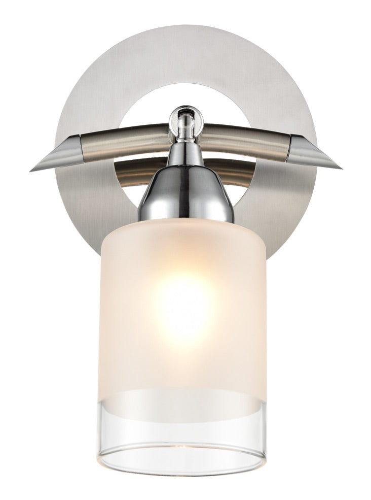 Campani 1lt Bracket - Chrome / Satin Nickel