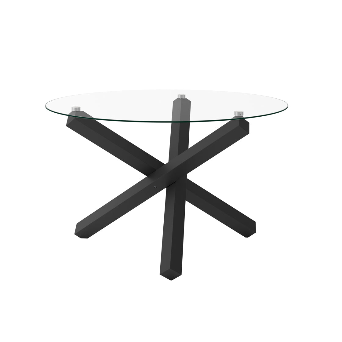 Capri Glass & Gold Dining Table
