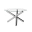 Capri Glass & Gold Dining Table