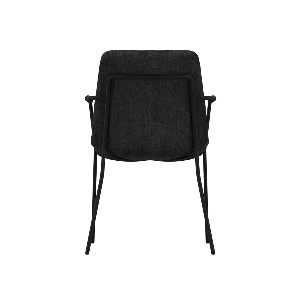 Carlo Black Dining Chair with Arms