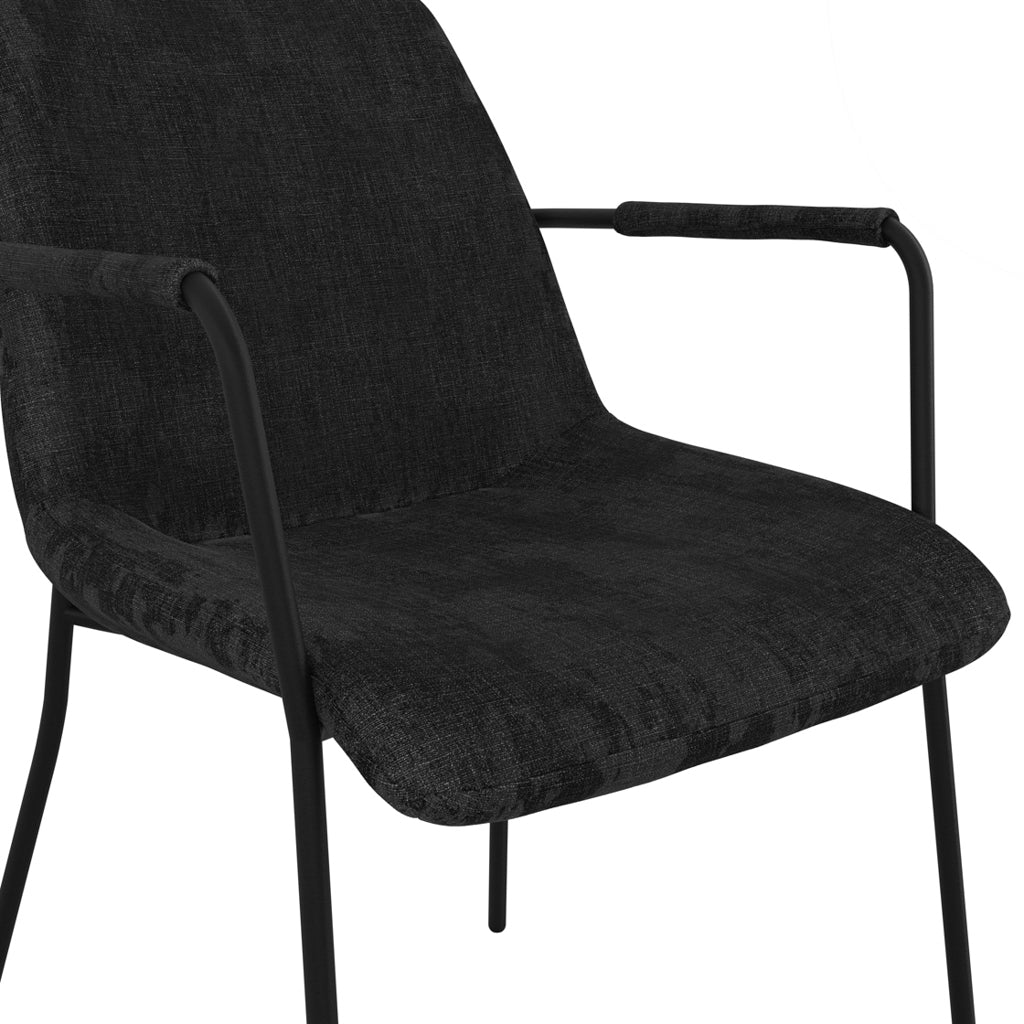 Carlo Black Dining Chair with Arms