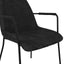 Carlo Black Dining Chair with Arms