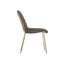 Carlo Taupe and Gold Dining Chair