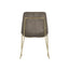 Carlo Taupe and Gold Dining Chair