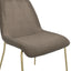 Carlo Taupe and Gold Dining Chair