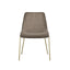 Carlo Taupe and Gold Dining Chair