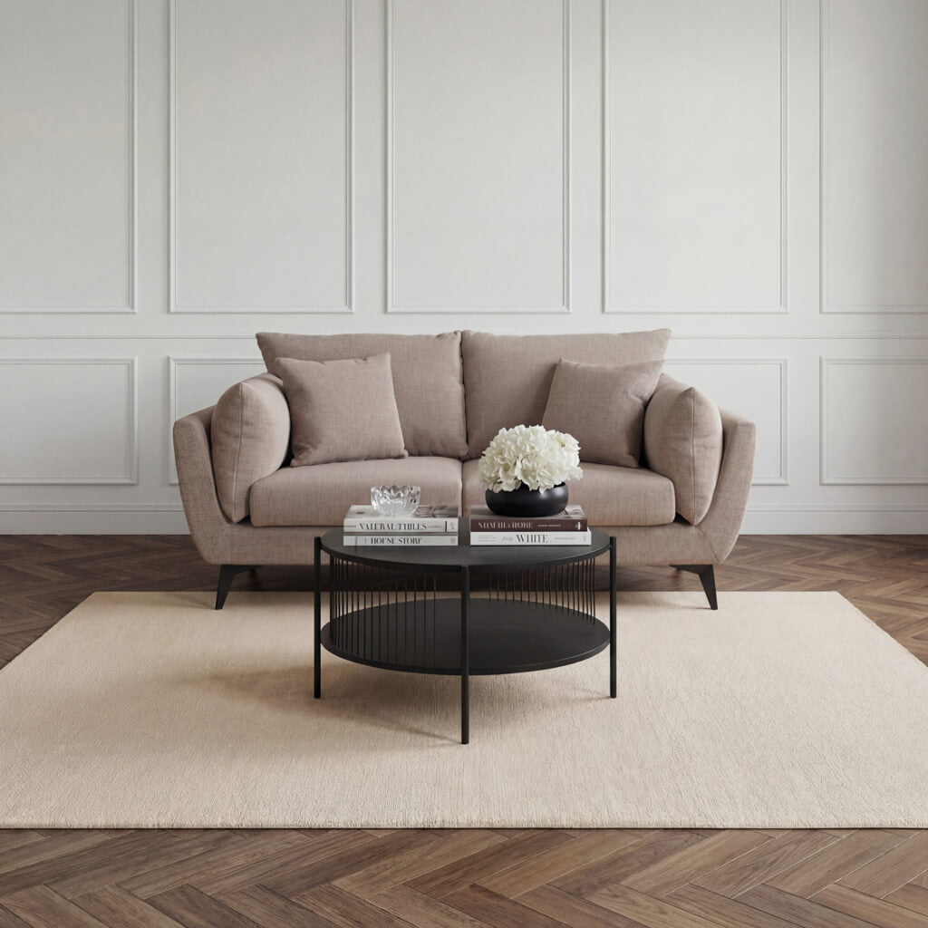Carter Taupe 2 Seater Sofa