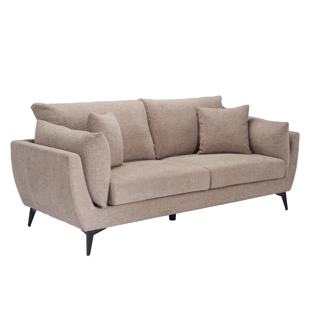 Carter Taupe 3 Seater Sofa