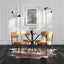 Casa Glass & Black Dining Table