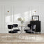 Casa Black Table with Smith Ivory Chairs
