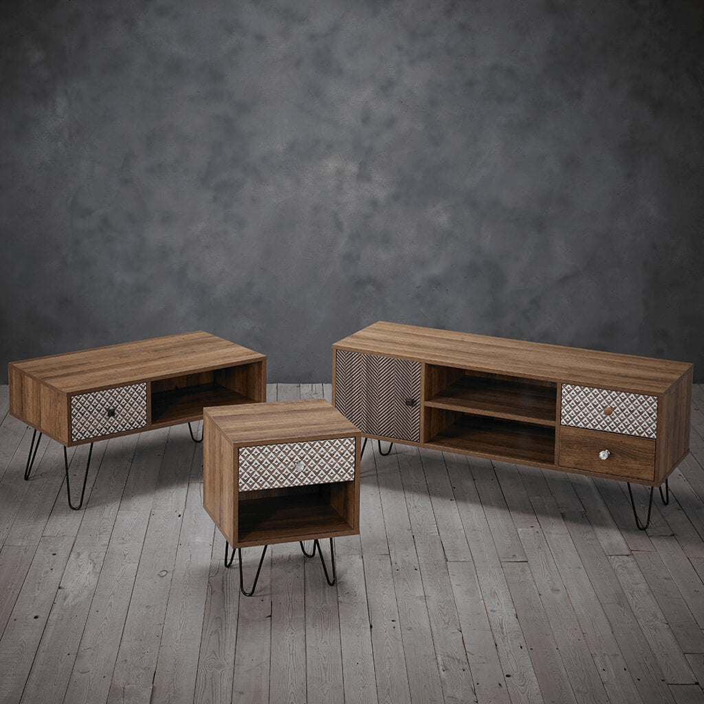 Casablanca Dark Oak Side Table