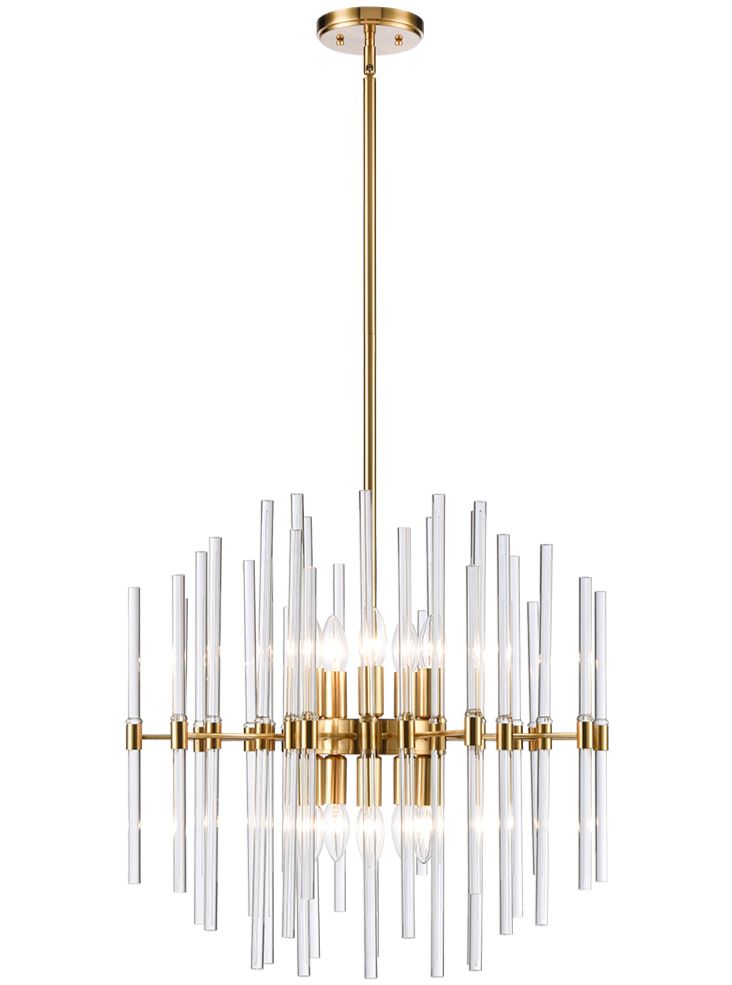 Celestial 10lt Pendant - Brass