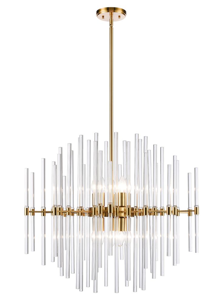 Celestial 10lt Pendant - Brass