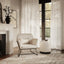 Charles Ivory Boucle Chair