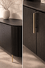 Lantine Buffet - Black Oak & Brass