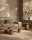 Basilca Side Table - Walnut