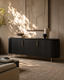 Lantine Buffet - Black Oak & Brass