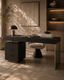 Oston Desk - Smoke Oak - Left Hand Drawers