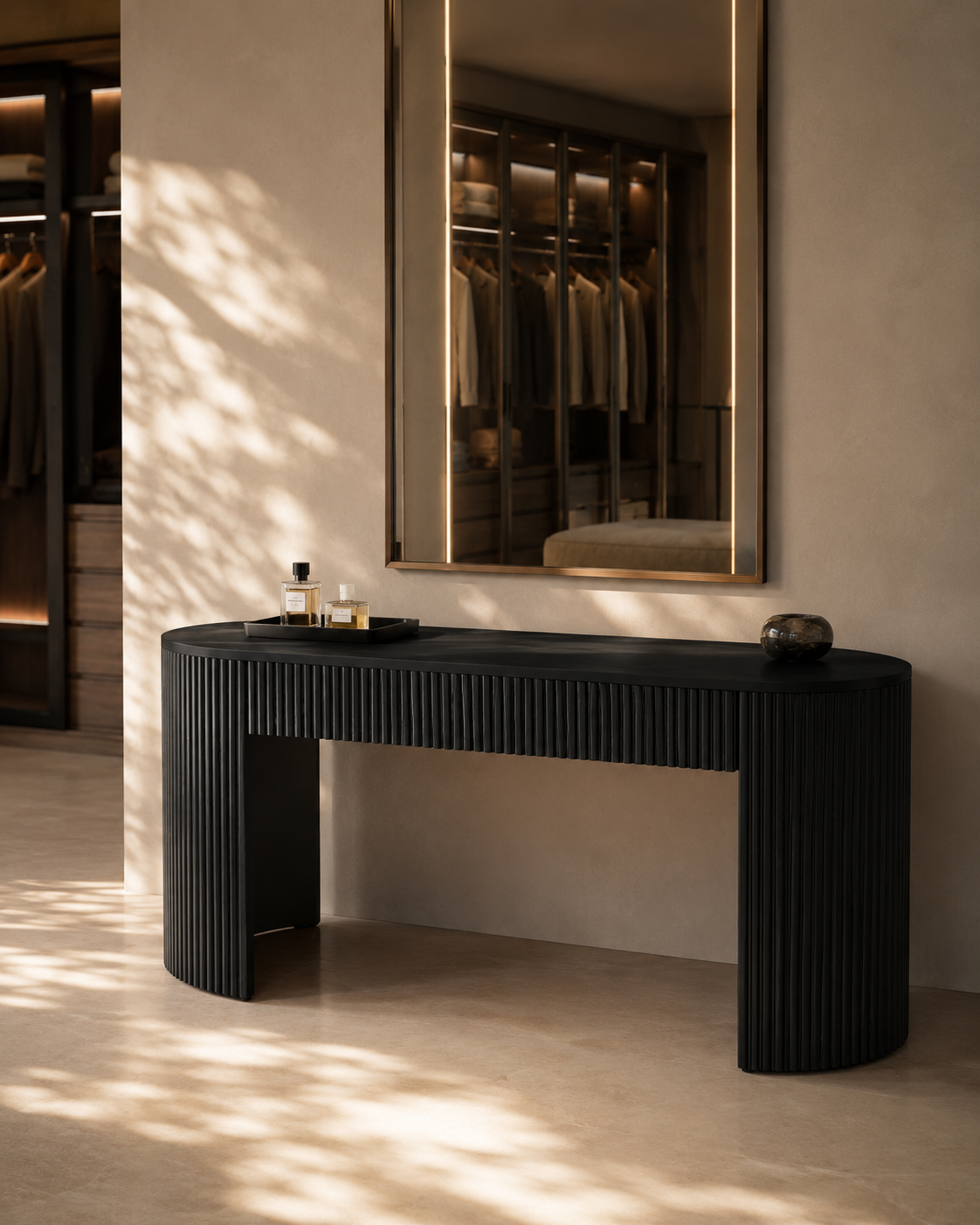 Lantine Desk - Black Oak