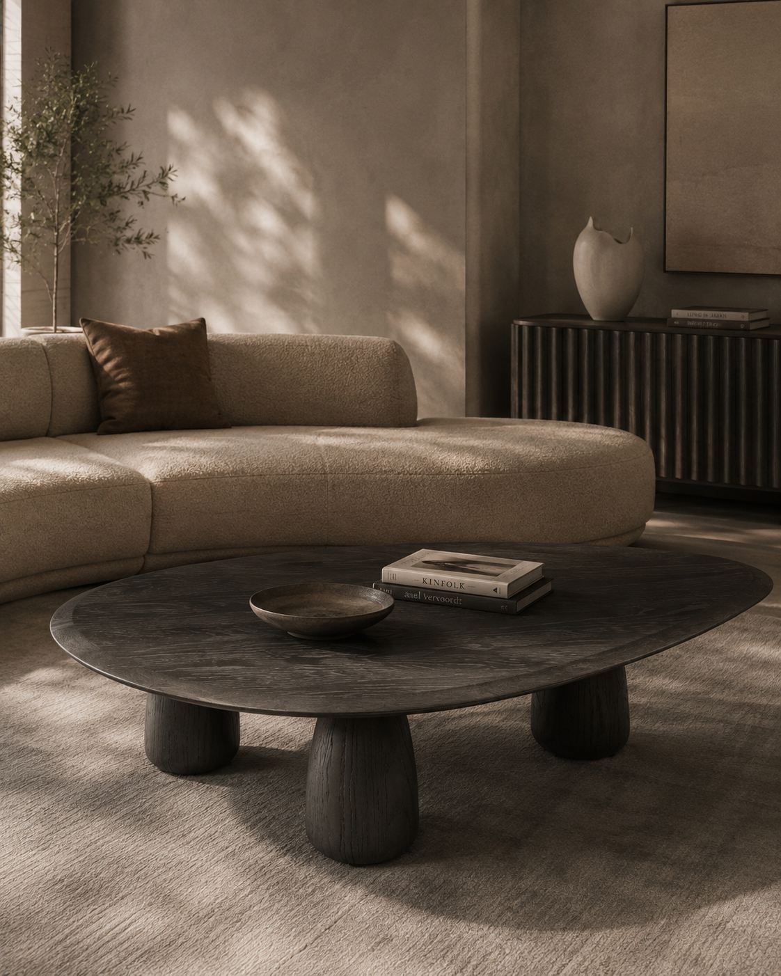 Basilca Coffee Table - Matte Black