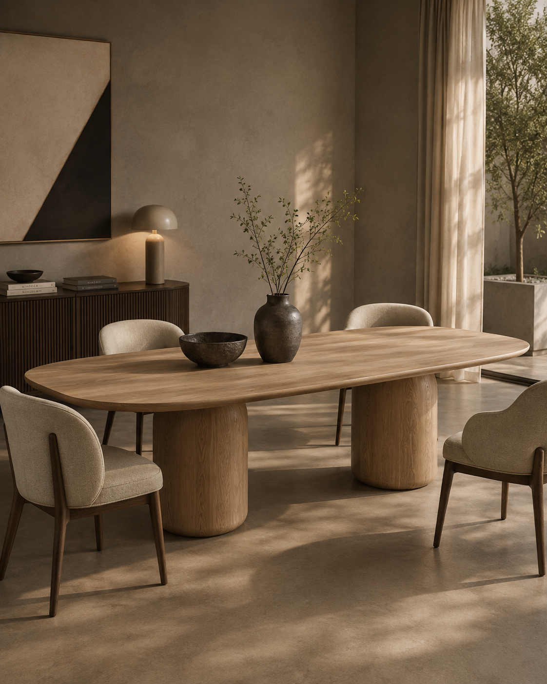 Basilca Dining Table 270 - Ash Oak