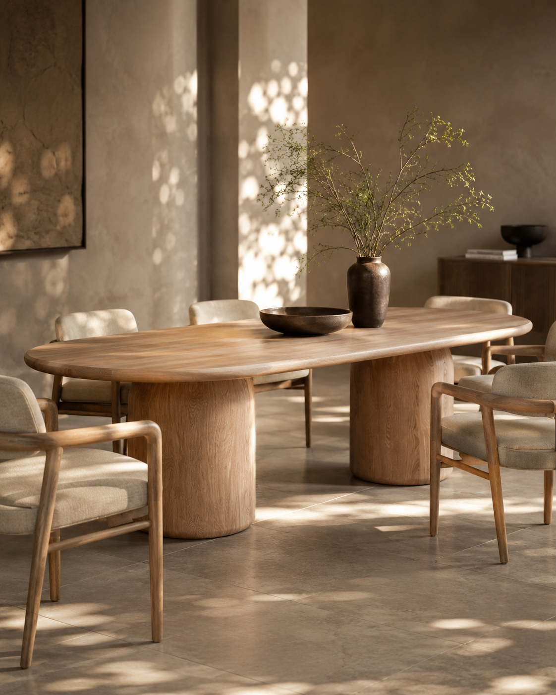 Basilca Dining Table 240 - Ash Oak