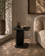 Underline Side Table - Black Oak