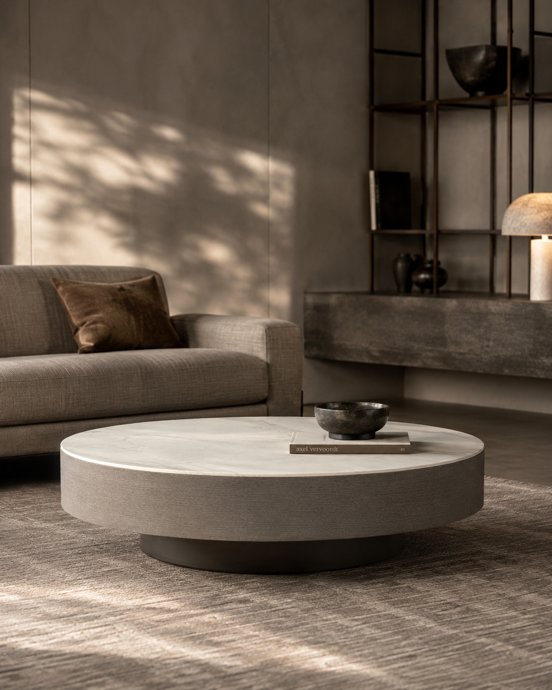 Coin Coffee Table - Pewter