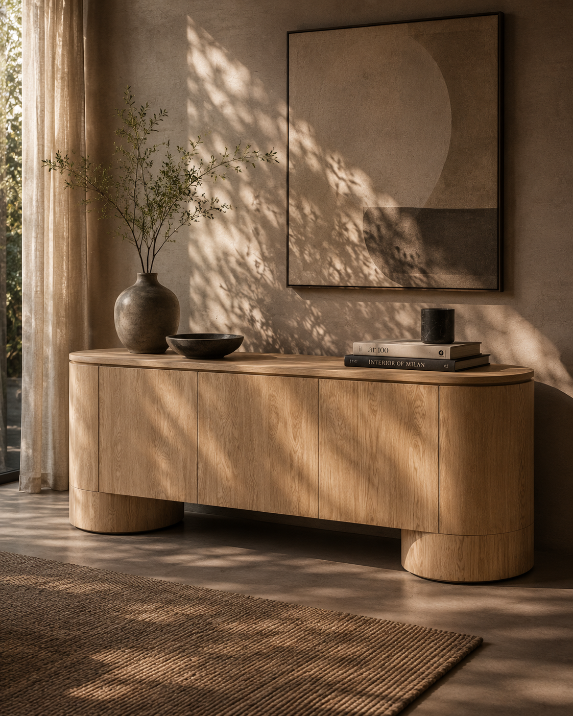 Berwick Buffet - Ash Oak - 3 Door
