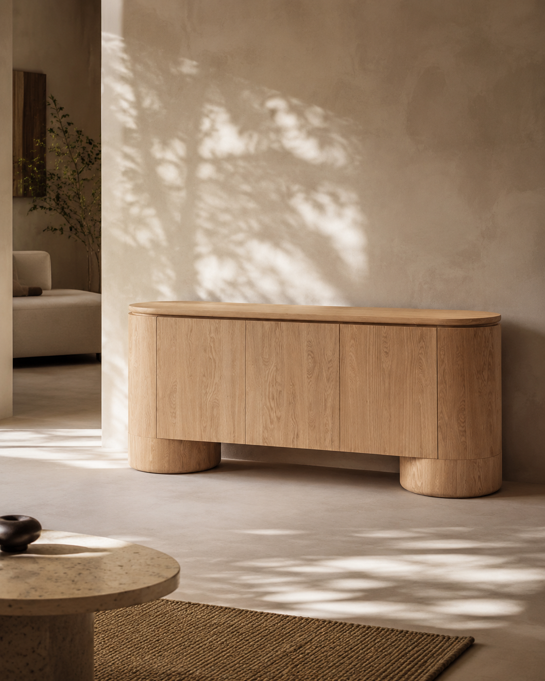 Berwick Buffet - Ash Oak - 3 Door
