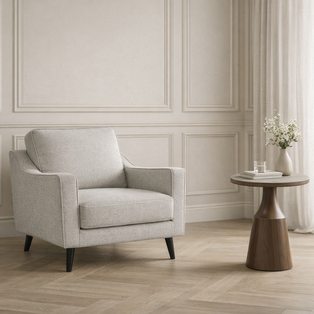 Daffy Chair - Greige Linen