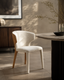 Vela Dining Chair - Avery Cream & Honey ] OUTLET