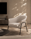 Arteta Accent Chair - Steam Boucle