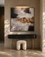 Gold Storm Oil Painting