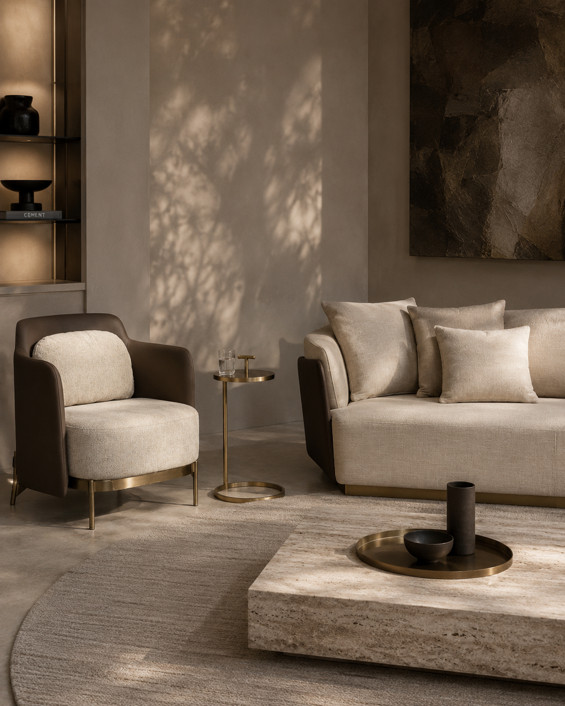 Gemma 4-Seater Sofa - Olive
