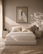 Kota Bedside Table - Matte Beige