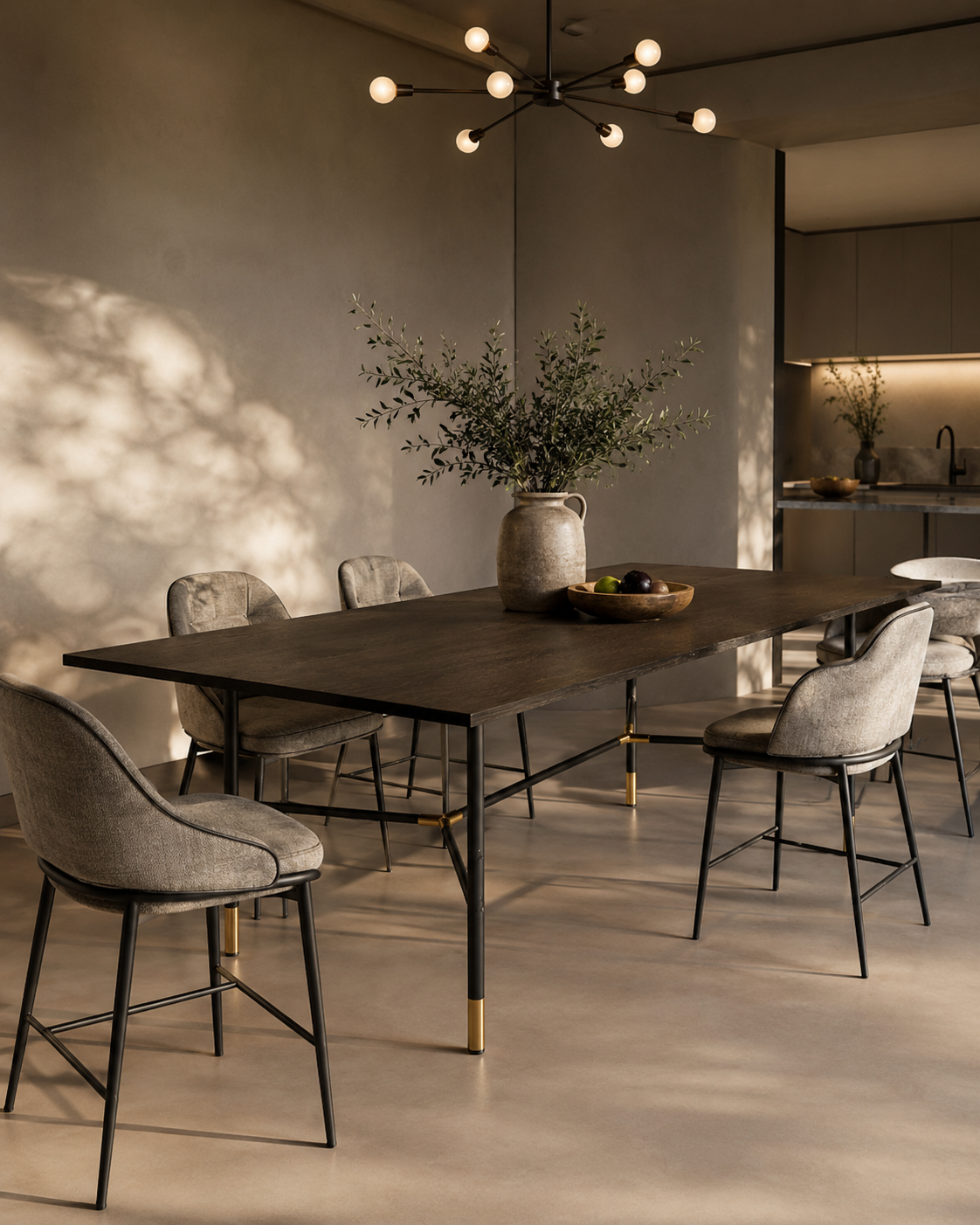 Bofo Dining Table 220 - Black Oak