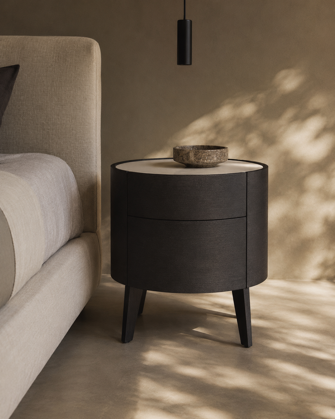 Weston Bedside Table - Black