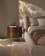 Lantine Bedside Table - Walnut & Brass