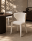 Vela Dining Chair - Chex Polar Bouclé